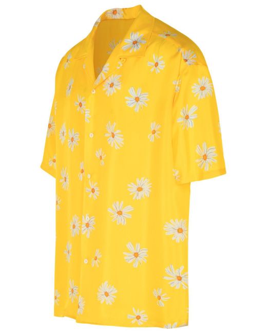 Moschino Yellow Silk Dress for men
