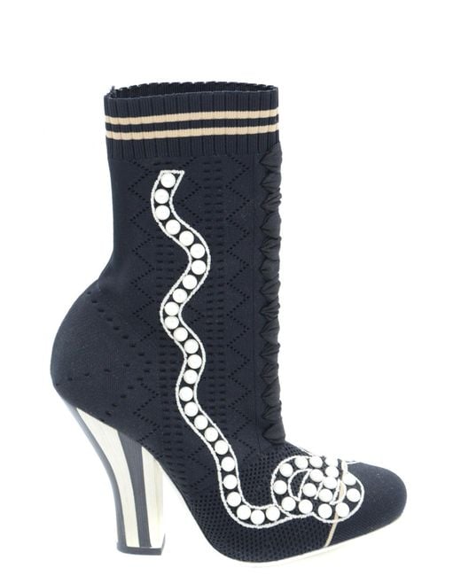 Fendi Blue Booties
