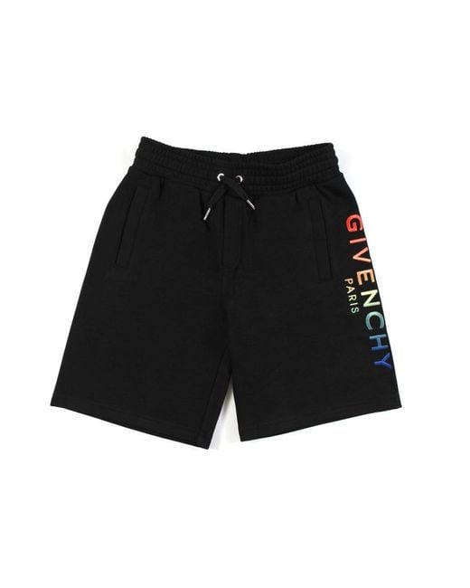 Givenchy Black Side Logo Bermuda Shorts