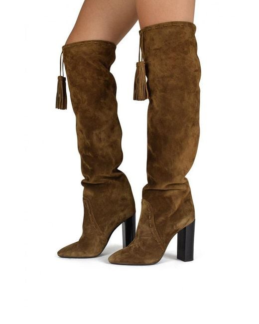 Saint Laurent Brown Meurice Boots