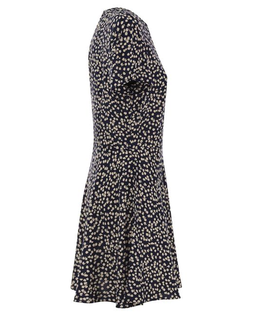 Polo Ralph Lauren Viscose -jurk Met Microtatroon in het Black
