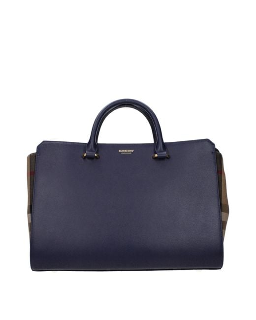 Burberry Blue Frauen 's Handtaschen blau/dunkelblaues Leder und andere Lederwaren