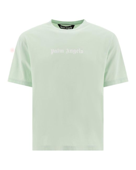 Palm Angels "logo" T -shirt in het Green voor heren