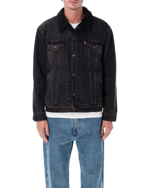 Levi's Aminta Nylon Cape in het Black