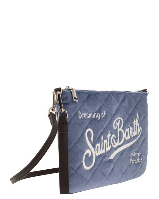 Mc2 Saint Barth Blue Pochette Bag mit Schultergurt
