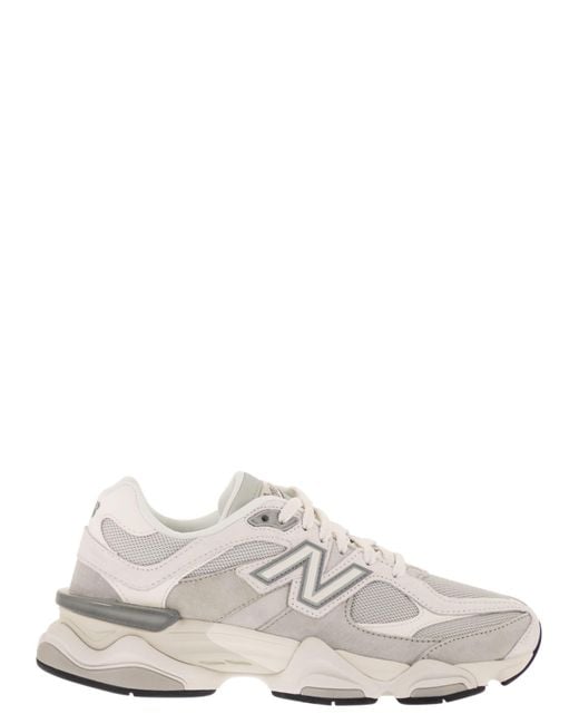 New Balance White 9060 Sneakers