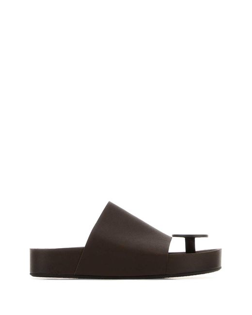 Uma Wang Brown Round Slide