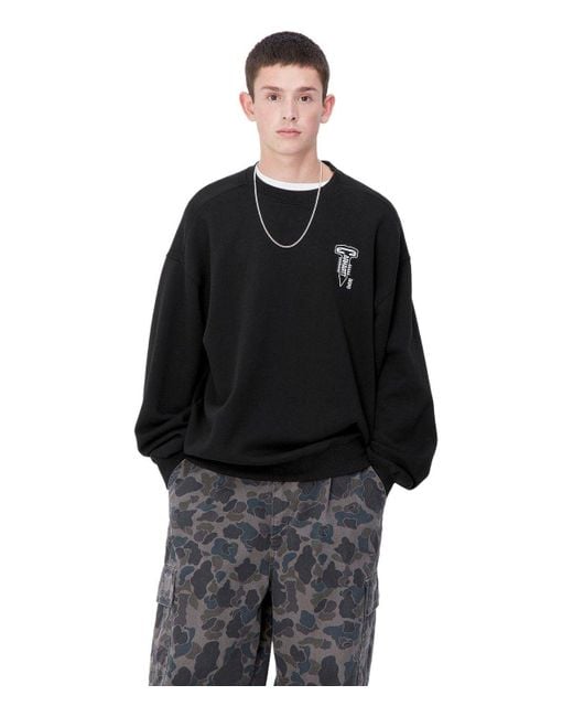 Carhartt Black Cross Screw Sweatshirt for men