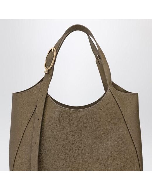 Longchamp Green Shopping Bag Xl Le Foulonné Caper-Coloured