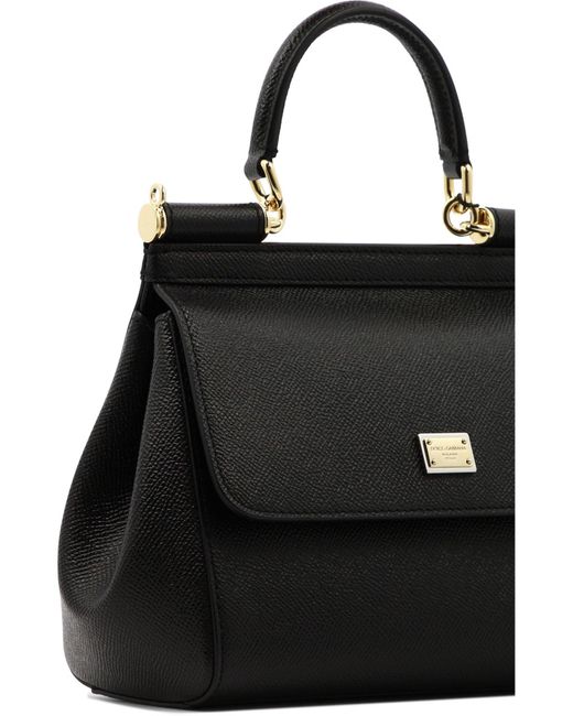 Dolce & Gabbana Black "small Sicily" Handbag