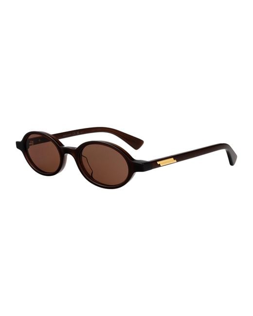 Bottega Veneta Brown Acetate Sunglasses