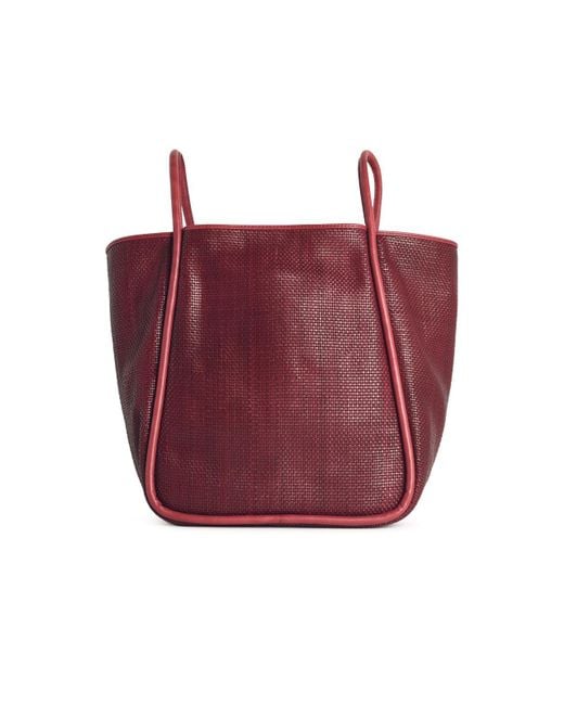 Dragon Diffusion 'ana' Brown Lear Bordo Bag in het Purple