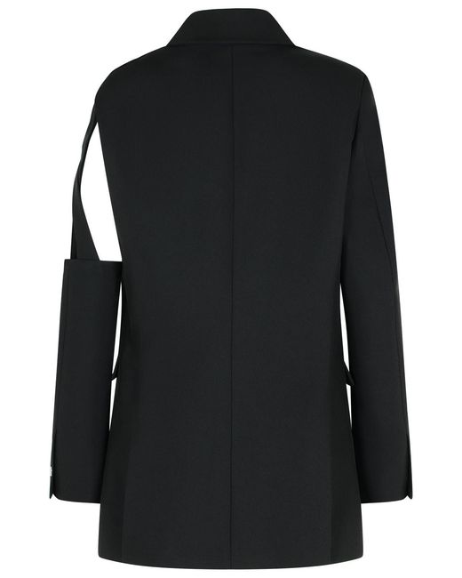 Coperni Black 'Cutout' Polyester Blazer