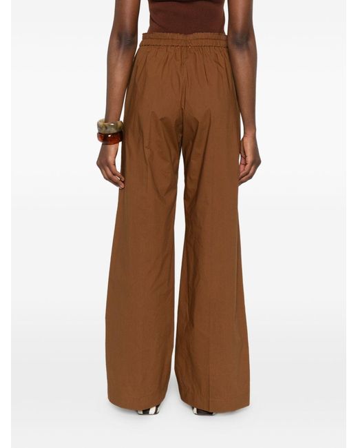Forte_forte Brown Cotton Trousers