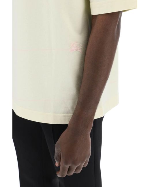 Camiseta de rayas de rayas de Burberry de hombre de color Natural