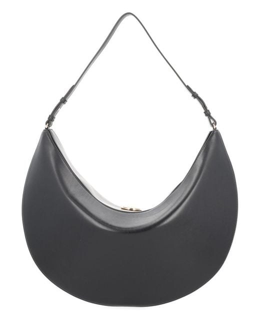 Jacquemus Black Hobo Bag "Ovalo" Large
