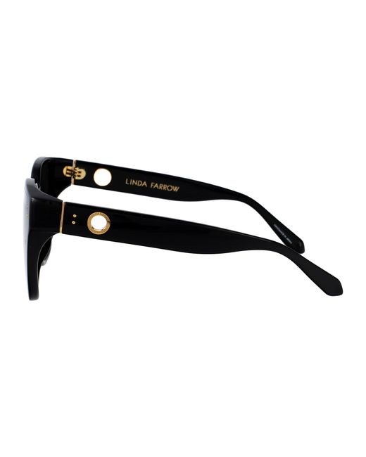 Linda Farrow Black Sunglasses