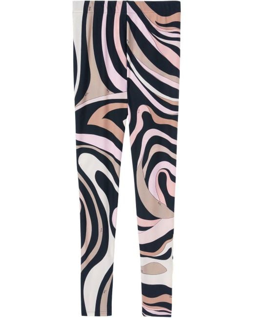 Legging À Imprimé Marmo Emilio Pucci en coloris White