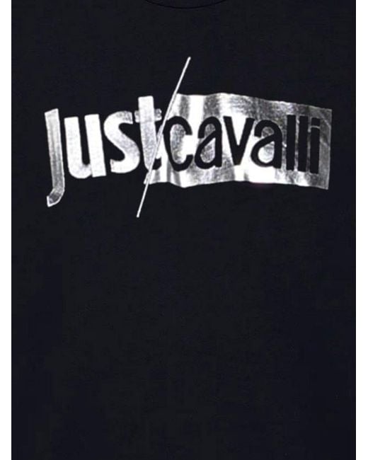 Just Cavalli Black T-Shirt Cotton for men