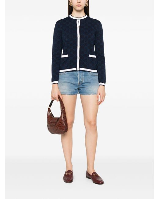 Gucci Blue Denim Cotton Shorts