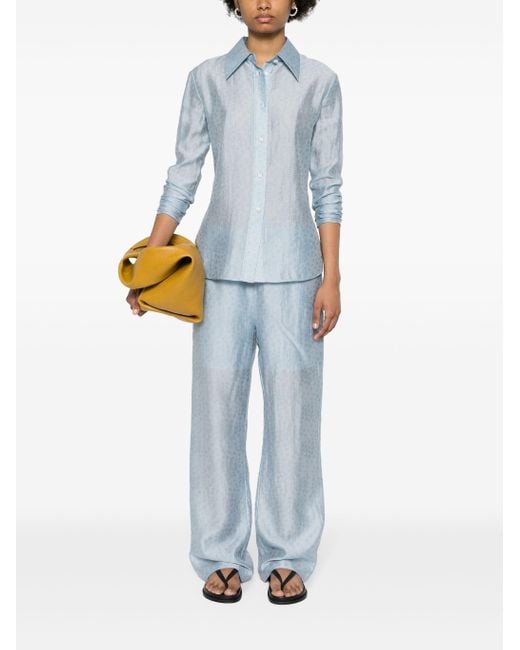 Rodebjer Blue Carmen Shirt Ls 2300526