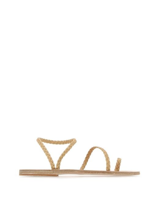 Ancient Greek Sandals Multicolor Nappa Leather Eleftheria Thong Sandals