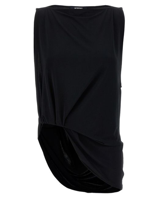 Jacquemus 'le Haut Peplo' Top in het Black