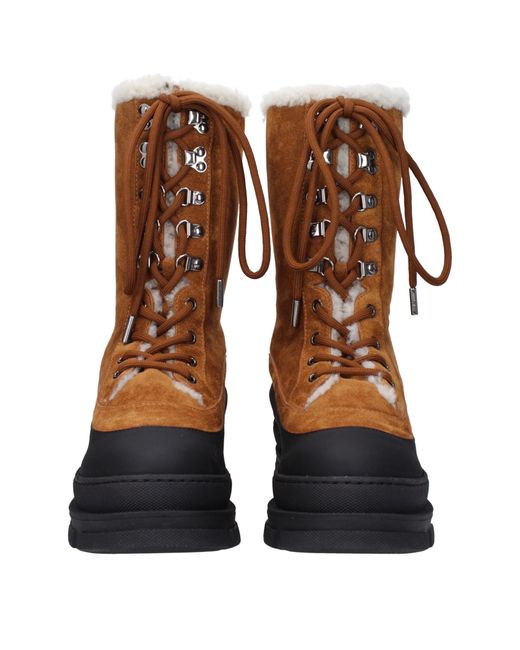 Jimmy Choo Brown Aldea Boots Suede/Tan for men