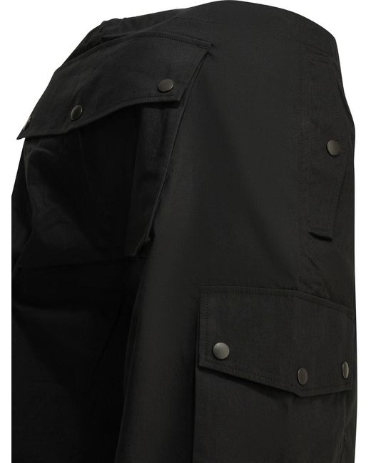 Needles Black Field Cotton Nylon Cargo Pants