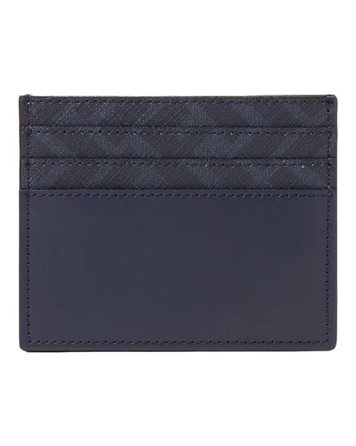 Fendi Blue Leather Card Holder for men
