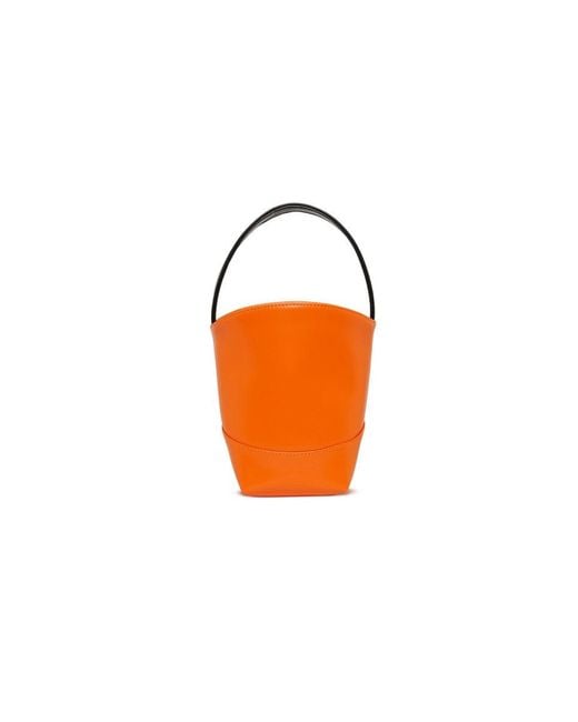 Marni Orange Kids Flower Basket Top Handle Shoulder Bag