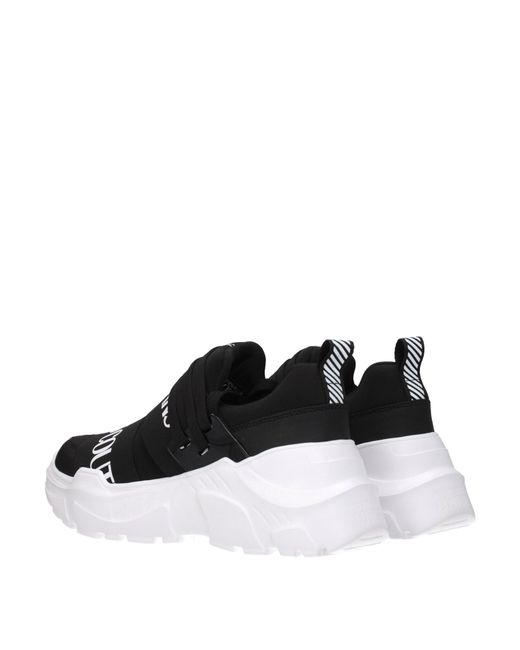 Versace Jeans Black Sneakers Couture Uomo Tessuto Nero for men