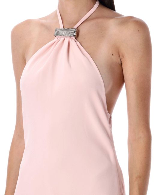 The Attico Pink Cady Midi Dress