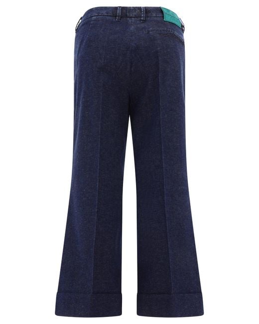 "Selena" jeans ritagliata di Jacob Cohen in Blue