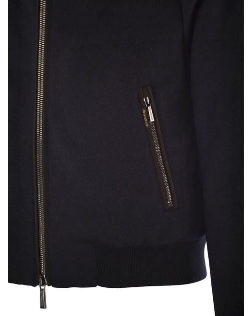 Moorer Blue Bellati Ls9 Padded Bomber Jacket for men