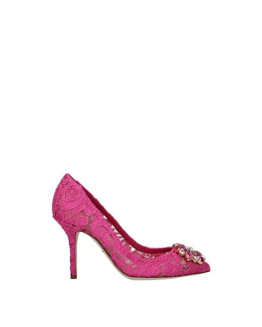 Dolce & Gabbana Pink Dolce&Gabbana Décolleté Donna Tessuto Fuxia