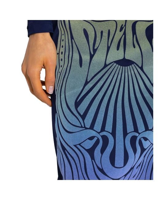 Stella McCartney Blue Printed Skirt