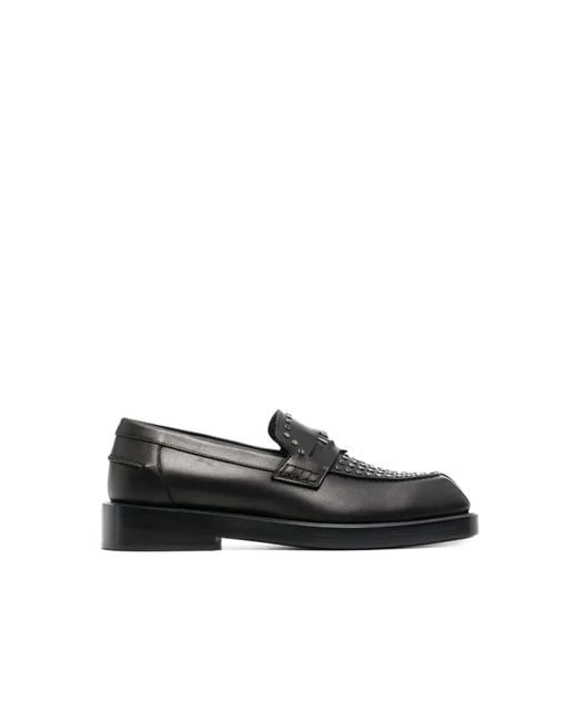 Versace Black Medusa Leather Loafers