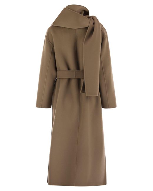 Max Mara Natural Cuore Wool Dressing Gown Coat