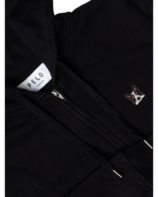 PELO FOUNDATION Black Hoodie for men