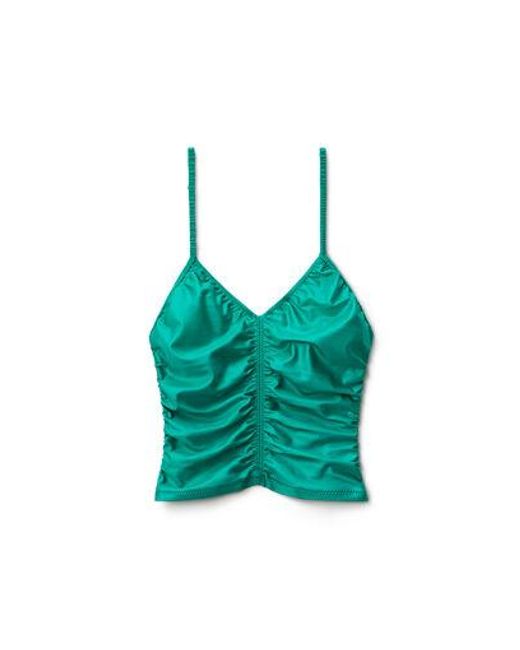 Alexander Wang Ruched Cami Top in het Green