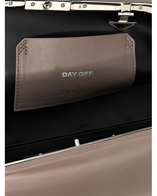 The Attico Brown Clutch "Day Off"