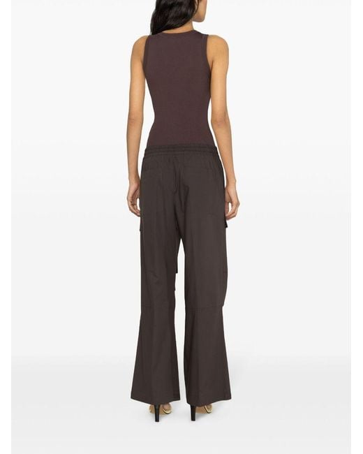 P.A.R.O.S.H. Gray P.A.R.O..H. Straight-Leg Cargo Trousers