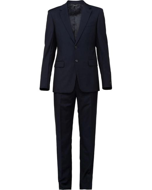 Prada Blue Slim Fit Two Piece Suit for men