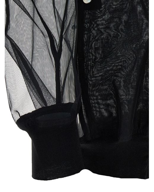 Rick Owens Black 'Jumbo Flight' Bomber Jacket