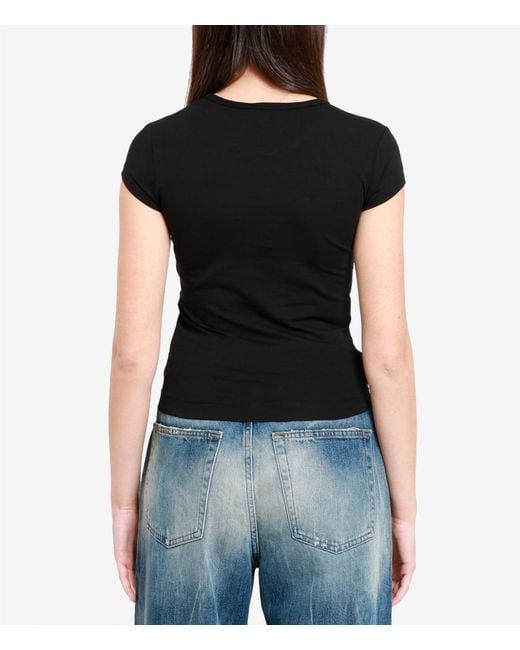 DIESEL Black T Shirts And Polos