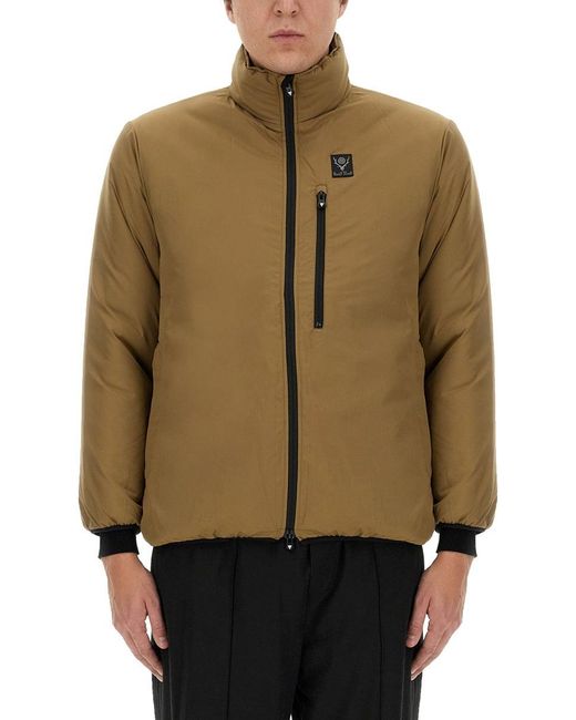 South2 West8 Natural Jacket With Logo