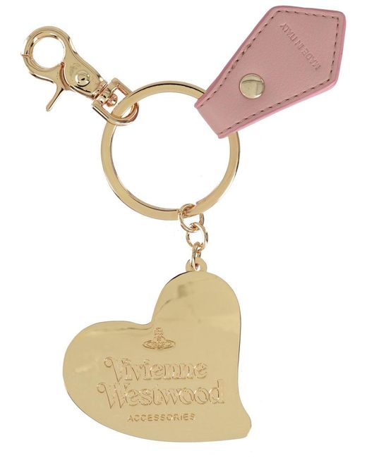 Vivienne Westwood Pink Keychain "Orb Heart"
