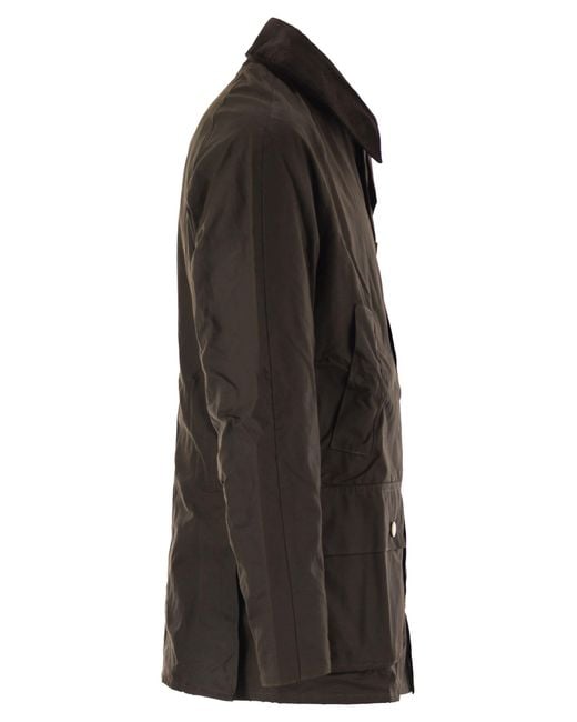 Barbour Black Ashby Wax Jacket for men