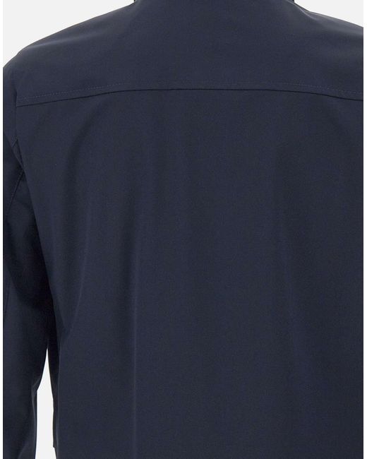 Fay Blue Field Jacket With Hood for men